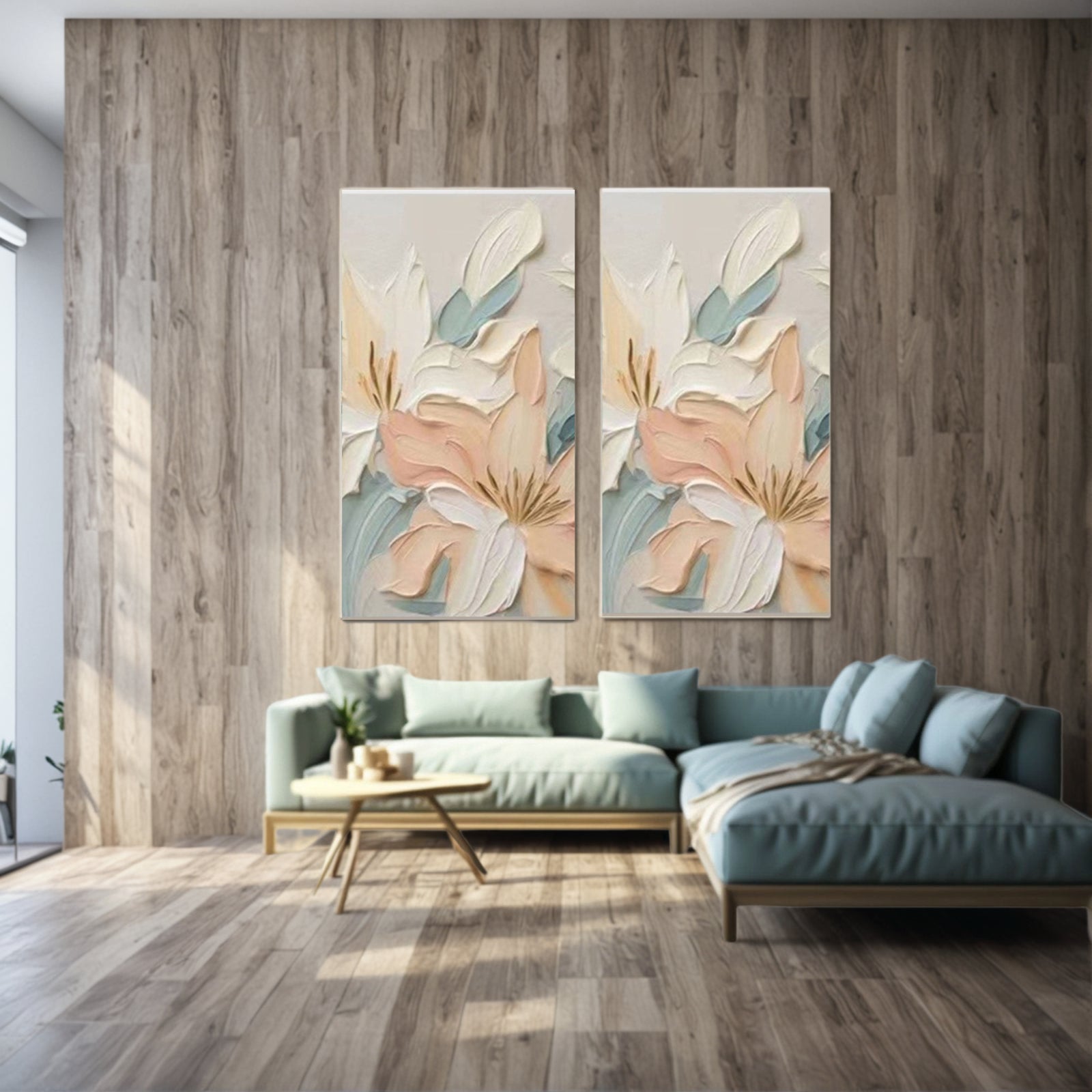 Plaster Painting "Spring's Gentle Awakening"