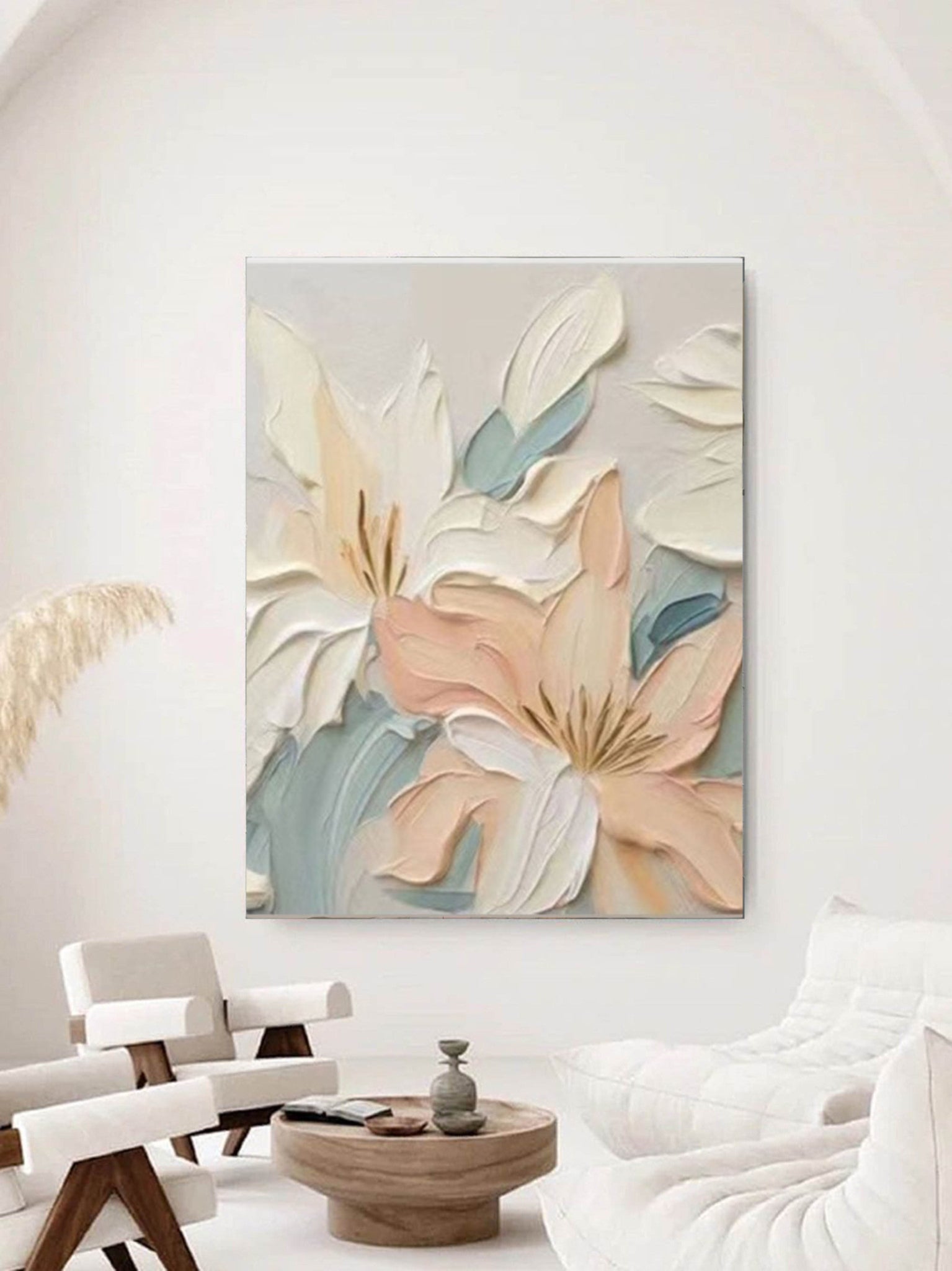 Plaster Painting "Spring's Gentle Awakening"