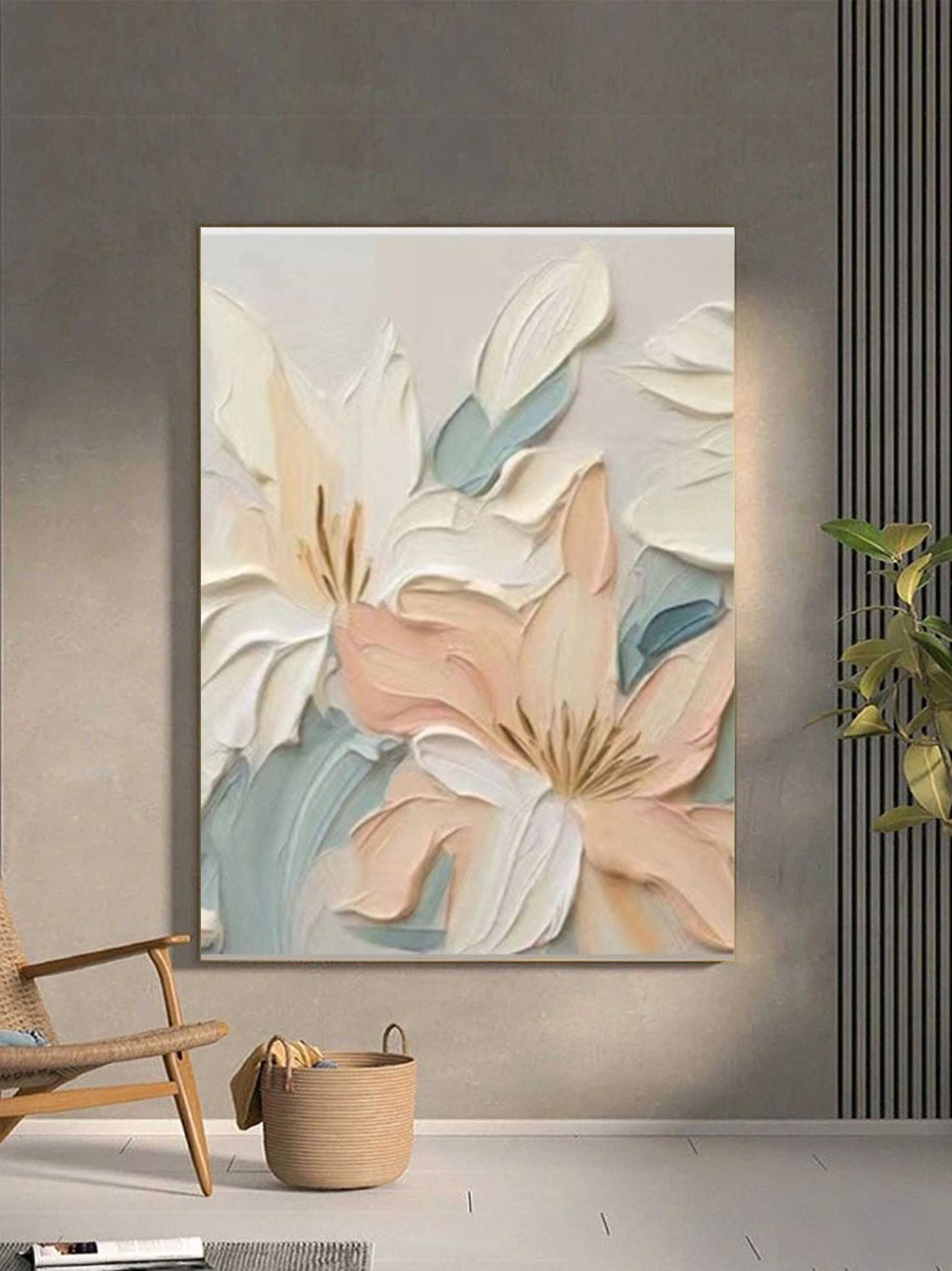 Plaster Painting "Spring's Gentle Awakening"