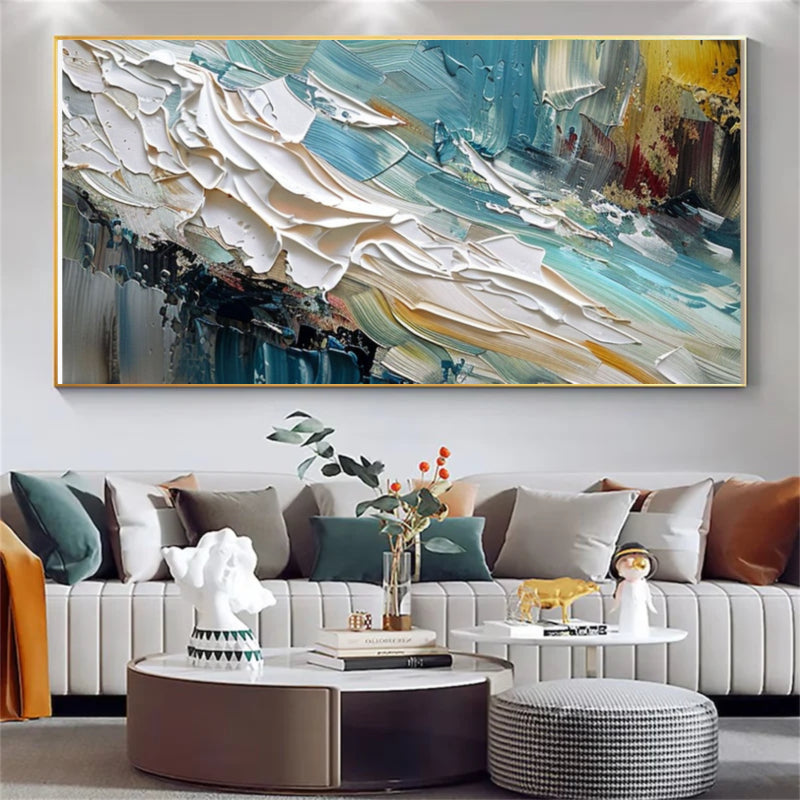 Plaster Wall Art "Waves of Passion"