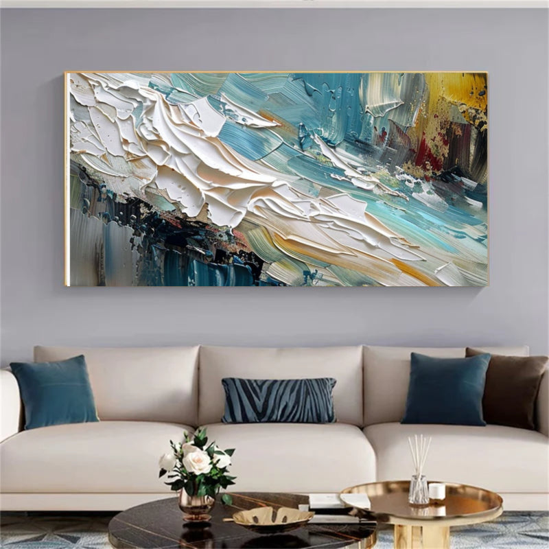 Plaster Wall Art "Waves of Passion"