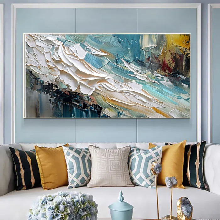 Plaster Wall Art "Waves of Passion"