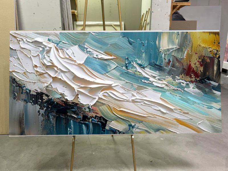 Plaster Wall Art "Waves of Passion"