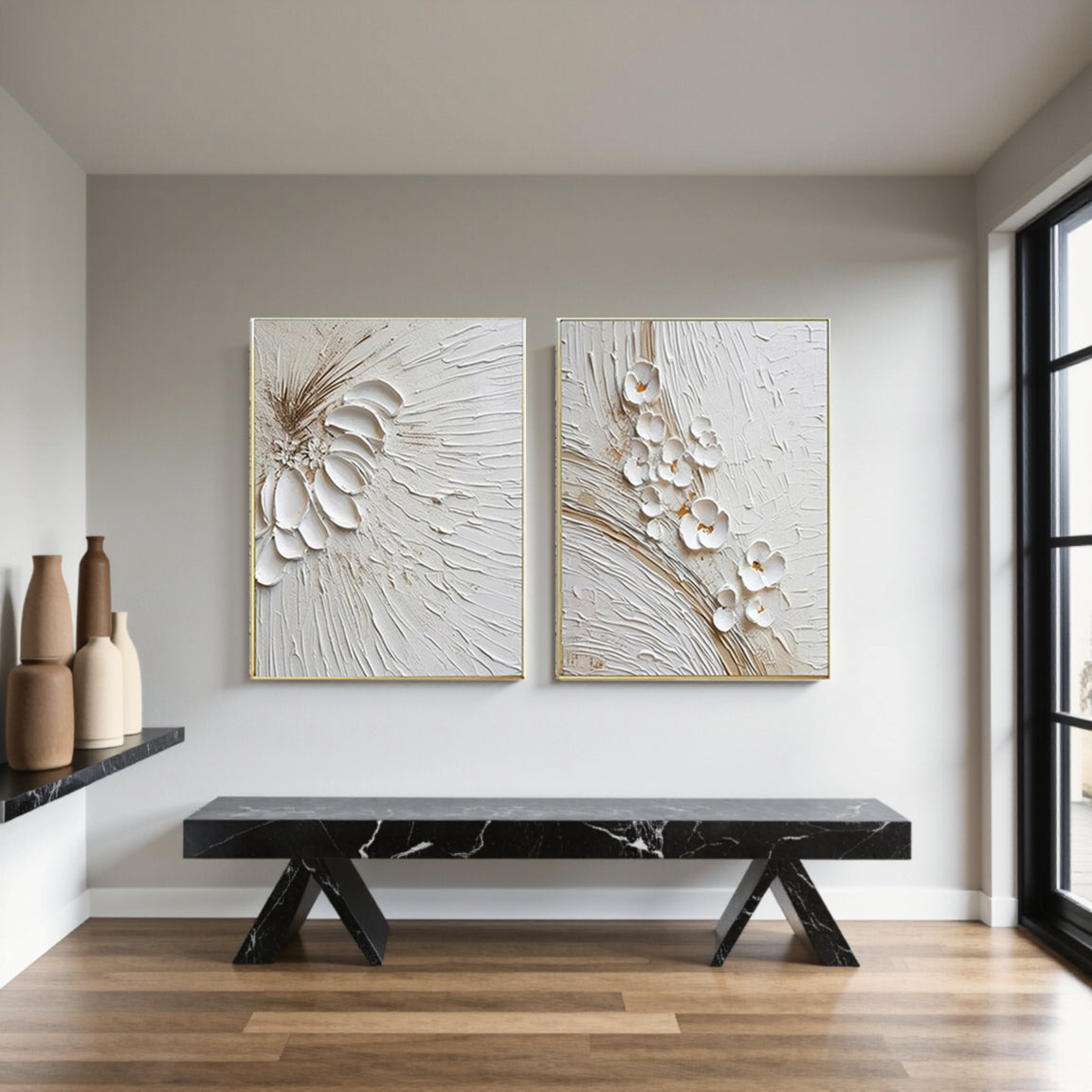 Flower And Tree Painting Set of 2 #FT 038