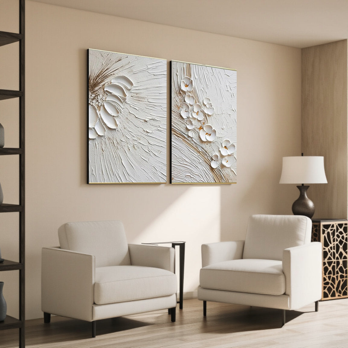 Flower And Tree Painting Set of 2 #FT 038