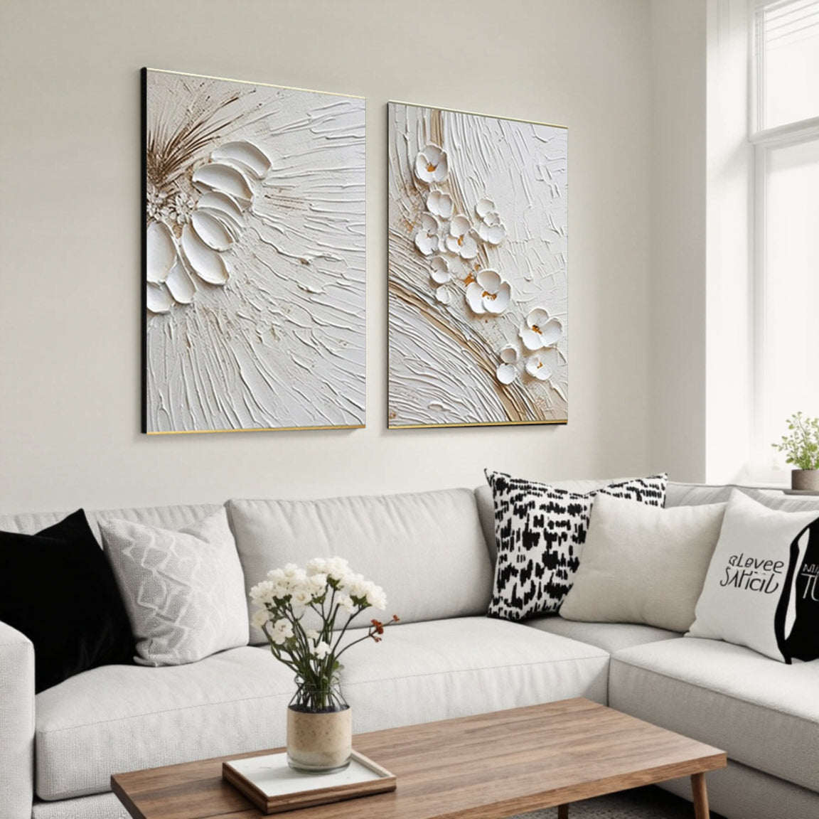 Flower And Tree Painting Set of 2 #FT 038