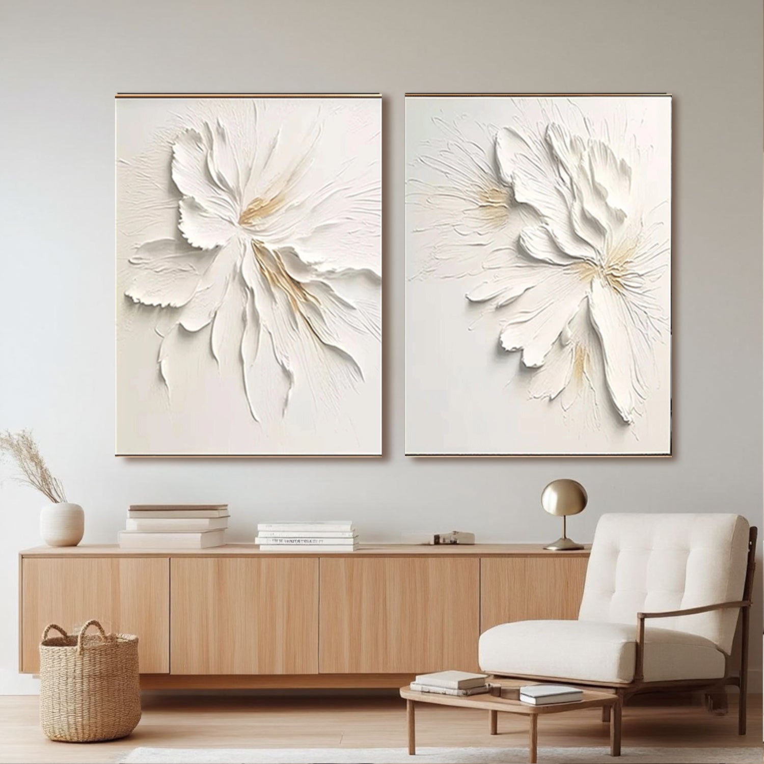 Flower And Tree Painting Set of 2 #FT 037