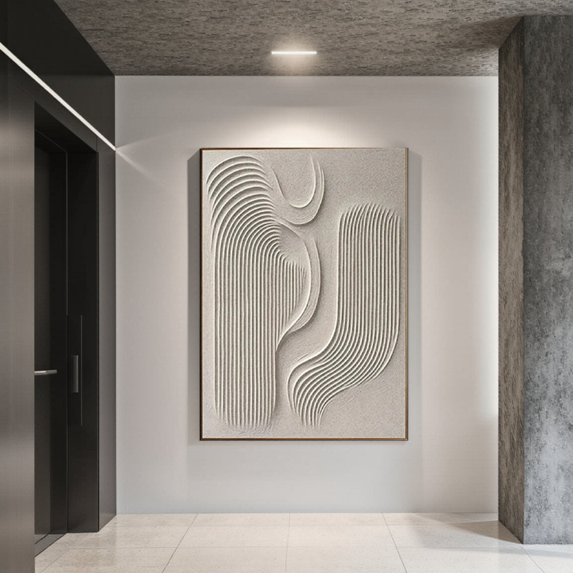 Beige & Brown Abstract #BB068