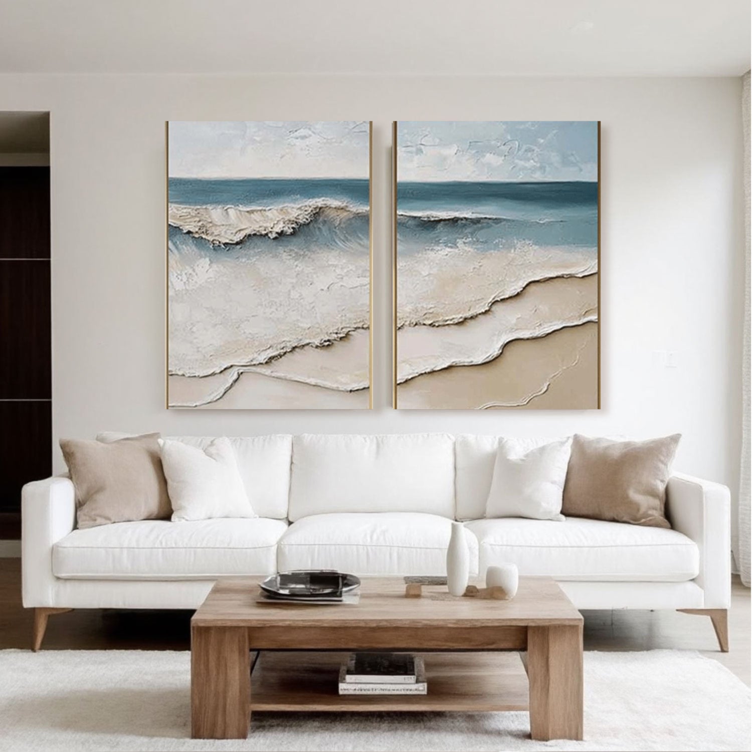 3D Textured Painting "Eco del Mar”