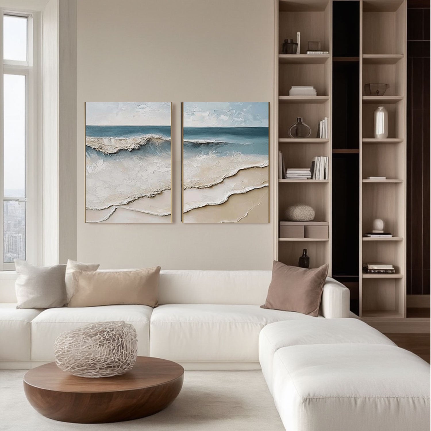 3D Textured Painting "Eco del Mar”