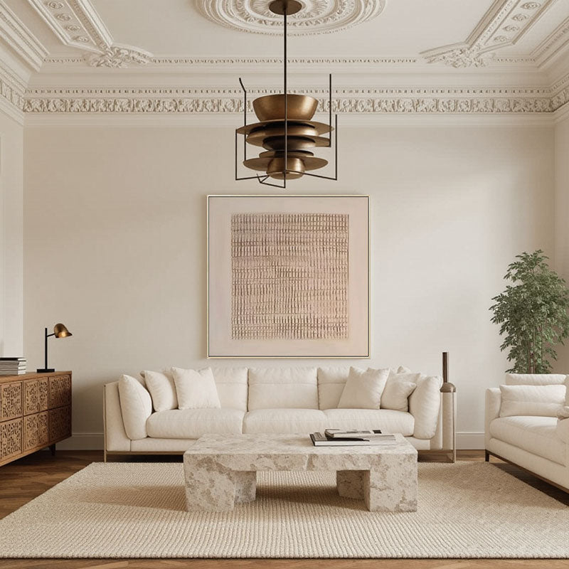 Beige & Brown Abstract #BB007