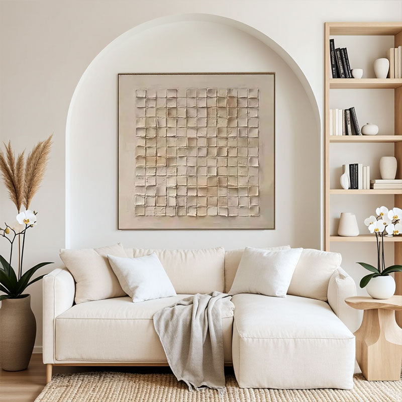 Beige & Brown Abstract #BB122