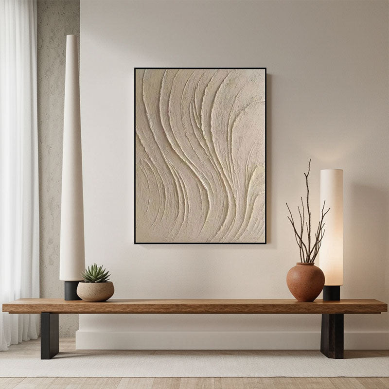 Beige & Brown Abstract #BB095