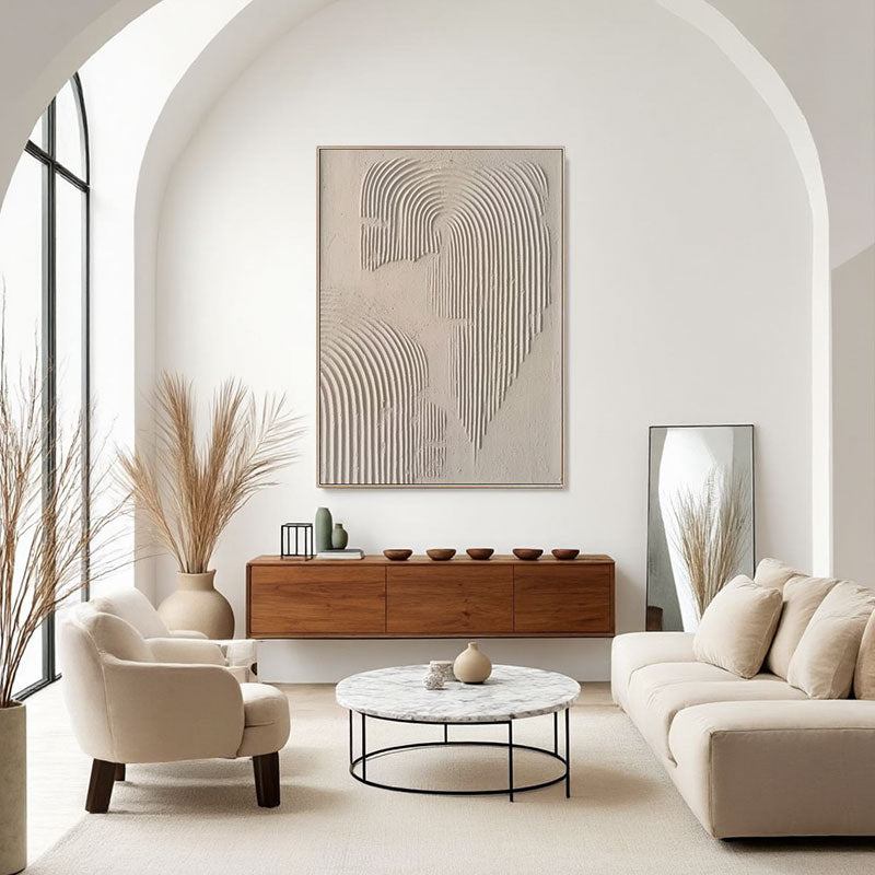 Beige & Brown Abstract #BB021