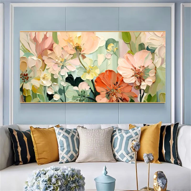 Abstract Colorful Painting "Petals of Infinity"