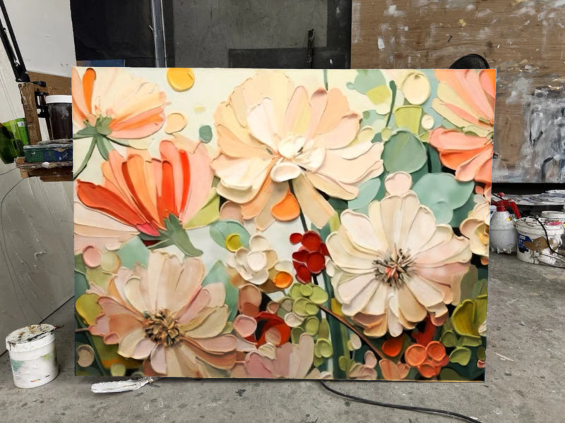 Abstract Colorful Painting "Silent Revelations"