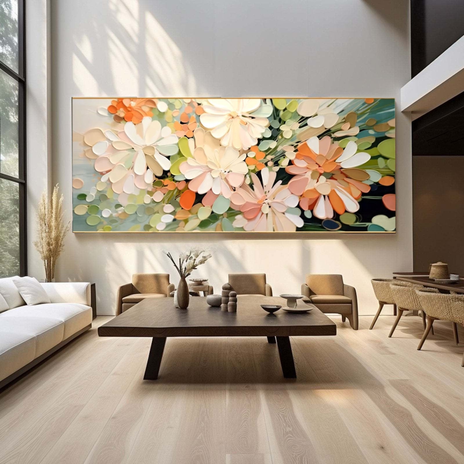 Abstract Painting "Blossoms of Reflection"