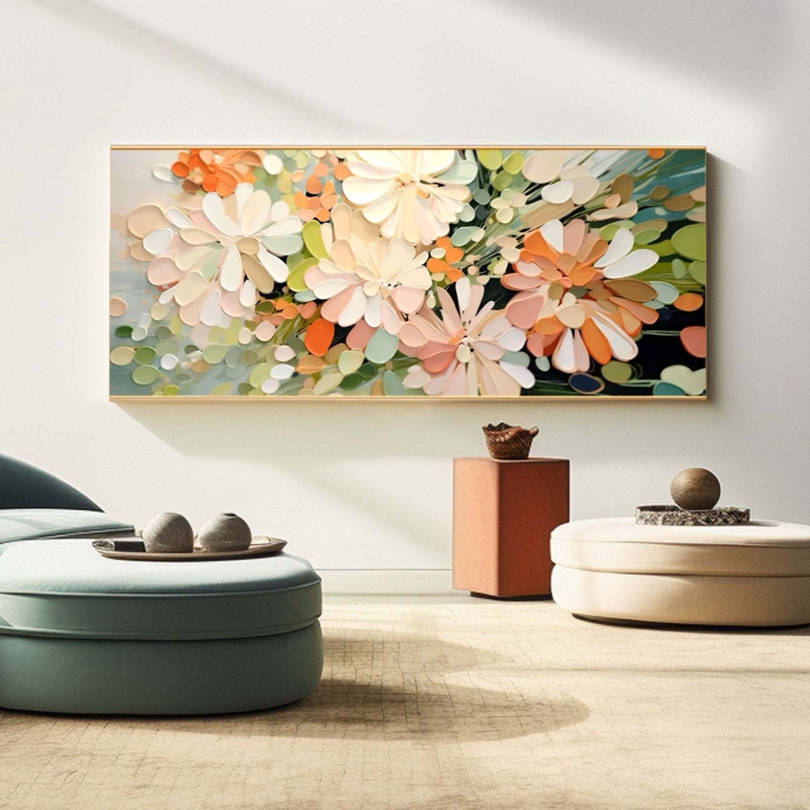 Abstract Painting "Blossoms of Reflection"