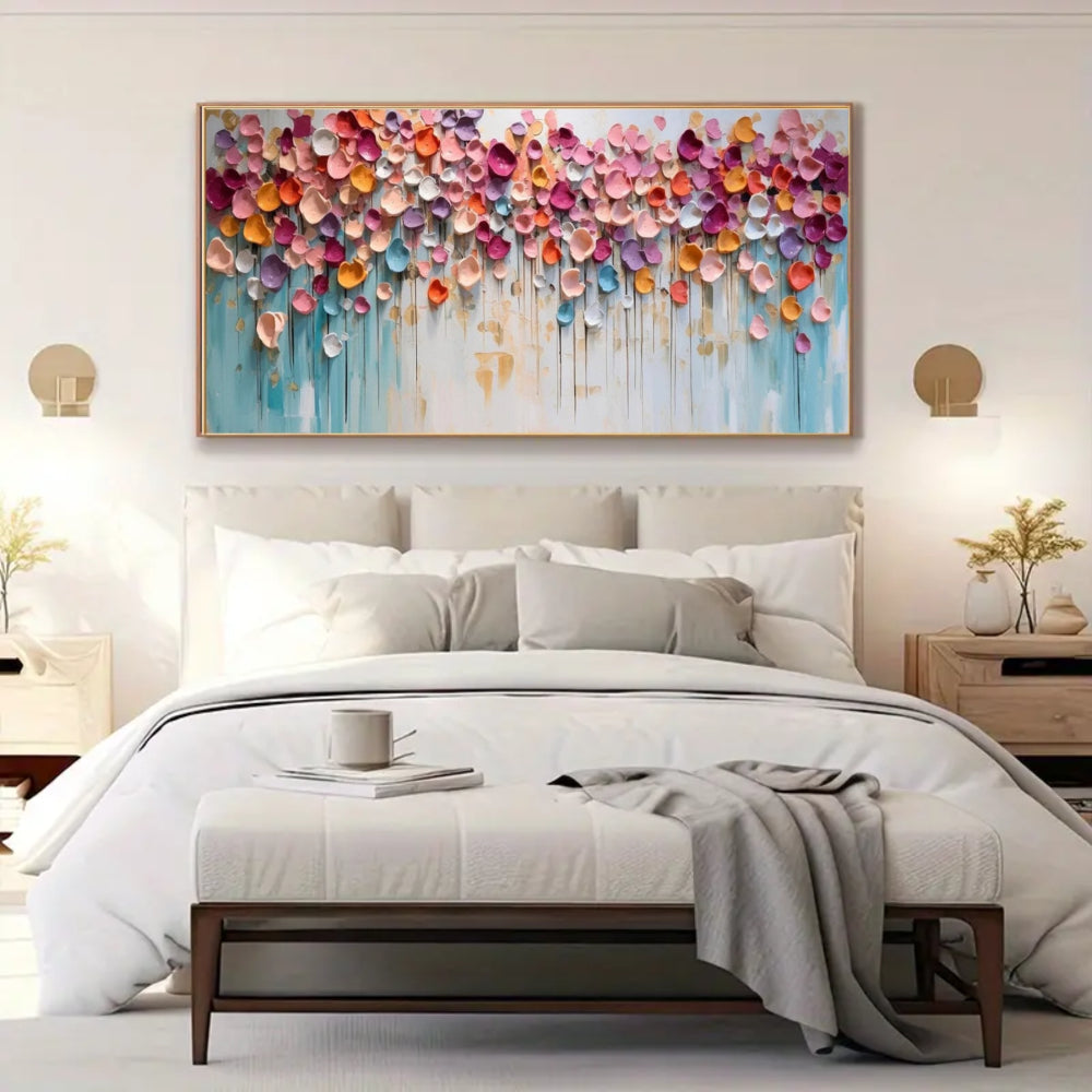 Abstract Painting "Pluie Florale"