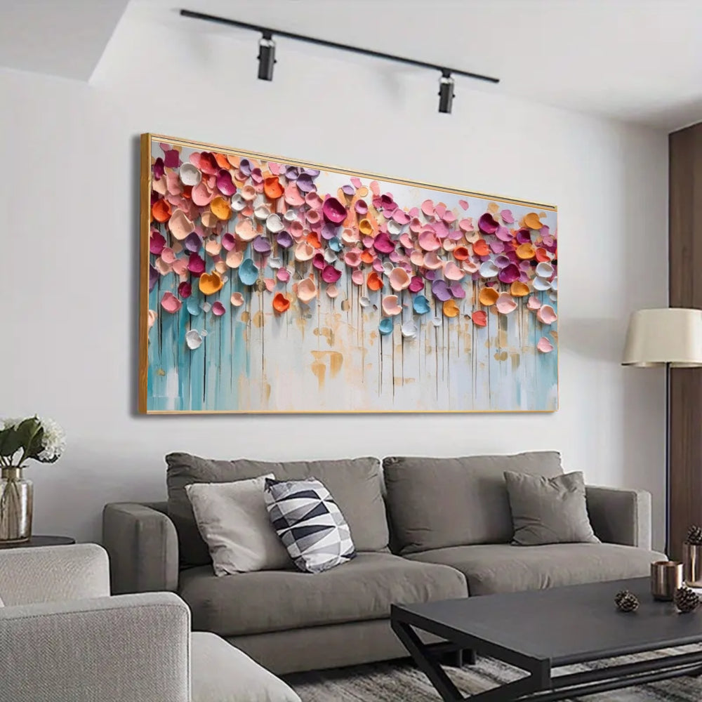 Abstract Painting "Pluie Florale"