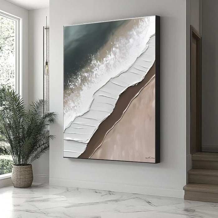 Abstract Painting "Strand und Welle”
