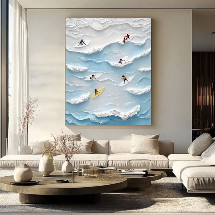 Abstract Painting "Vibración Oceánica"