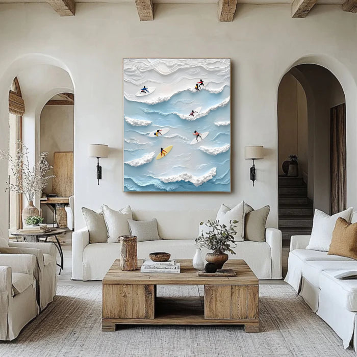 Abstract Painting "Vibración Oceánica"