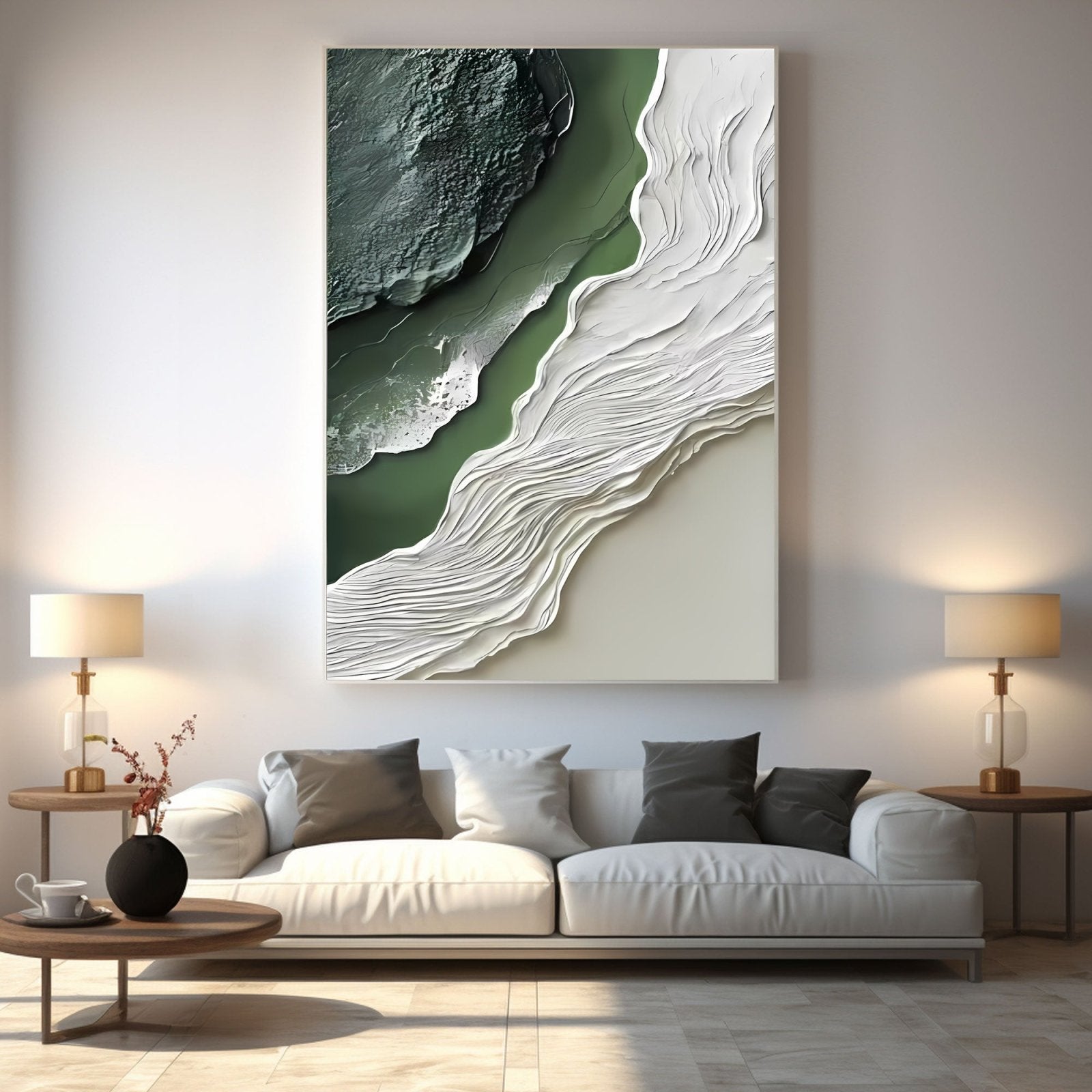 Abstract Painting "Wasser Kraft”