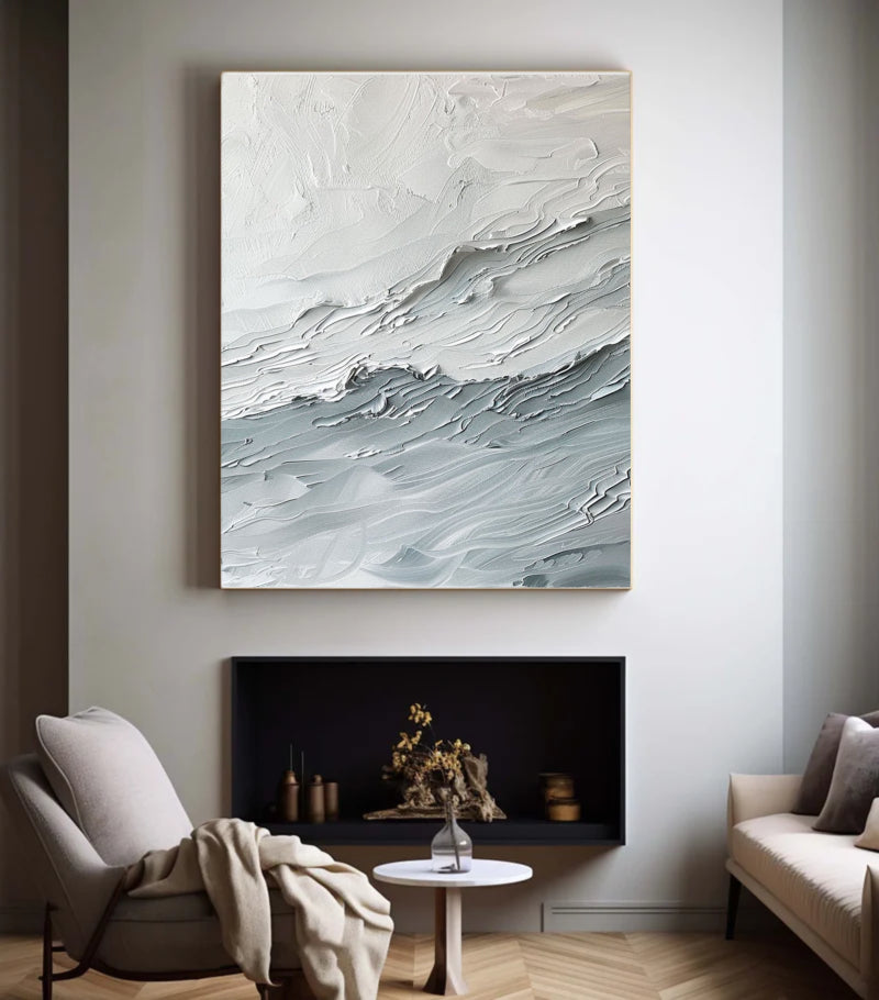Abstract Painting "Waves of a Silent Symphony"