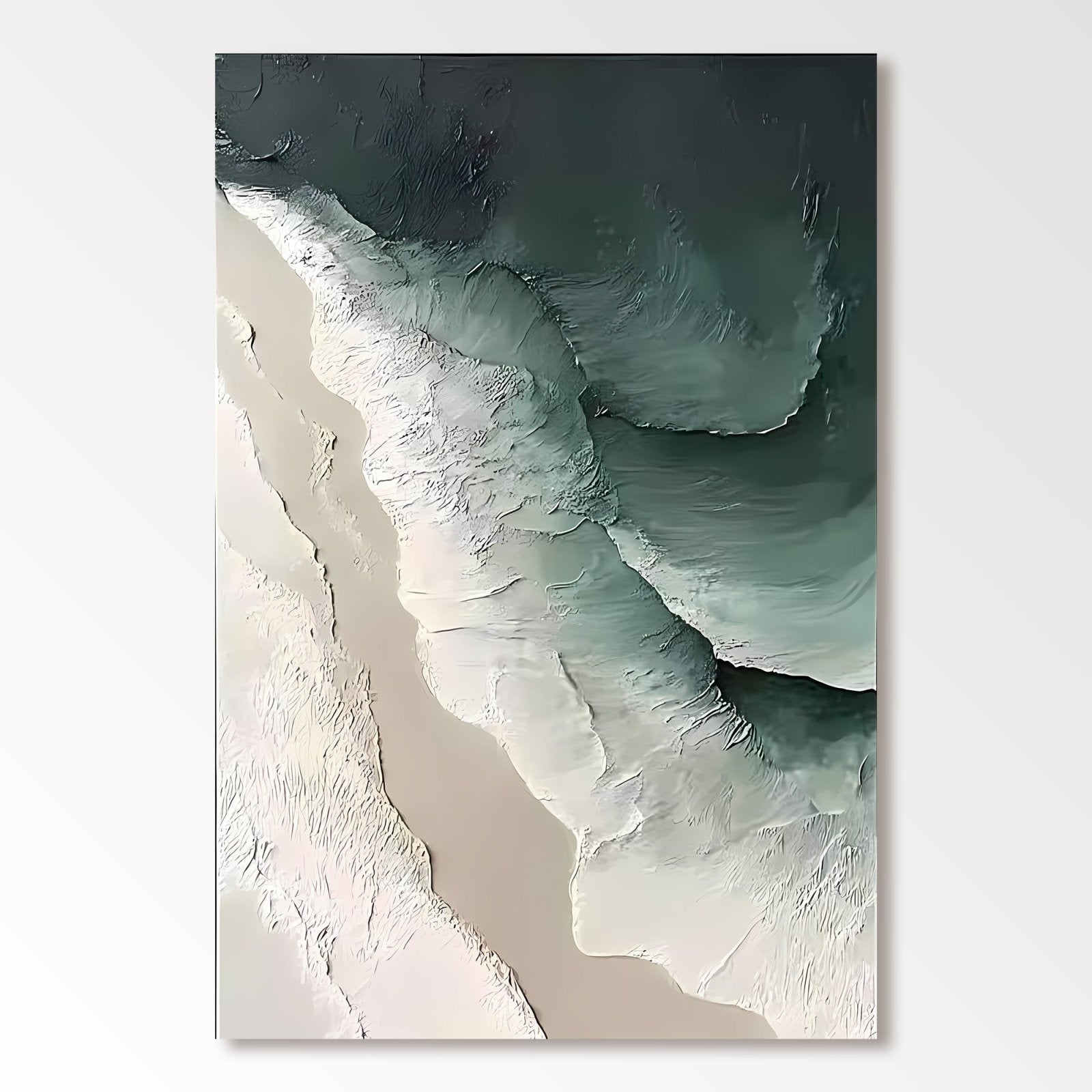 Abstract Painting "Wellen Tiefe”