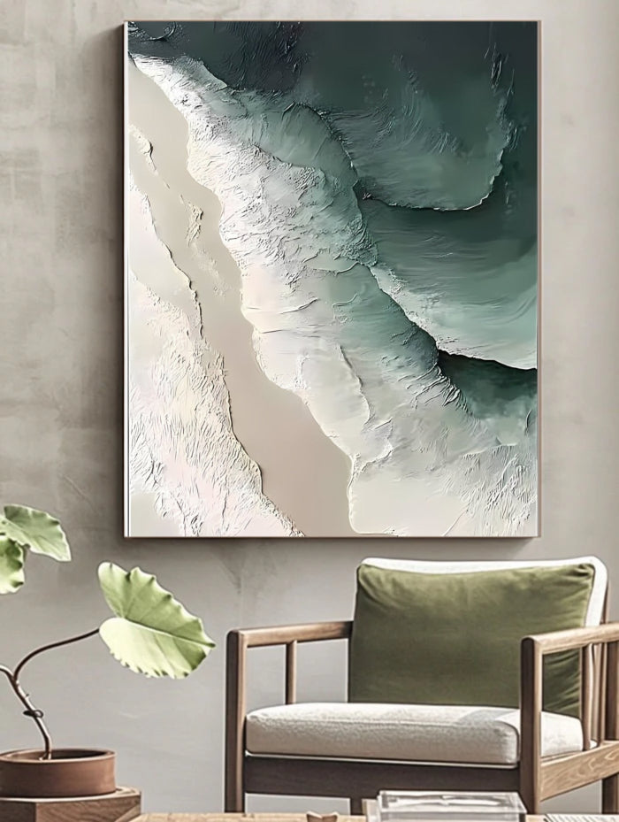 Abstract Painting "Wellen Tiefe”