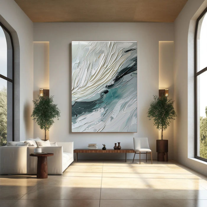 Abstract Painting "Whispering Waves of Serenity"