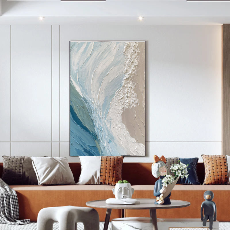 Abstract Textured Painting  "Pause"