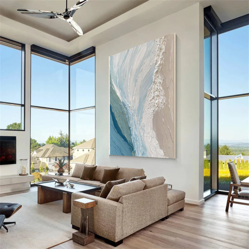 Abstract Textured Painting  "Pause"