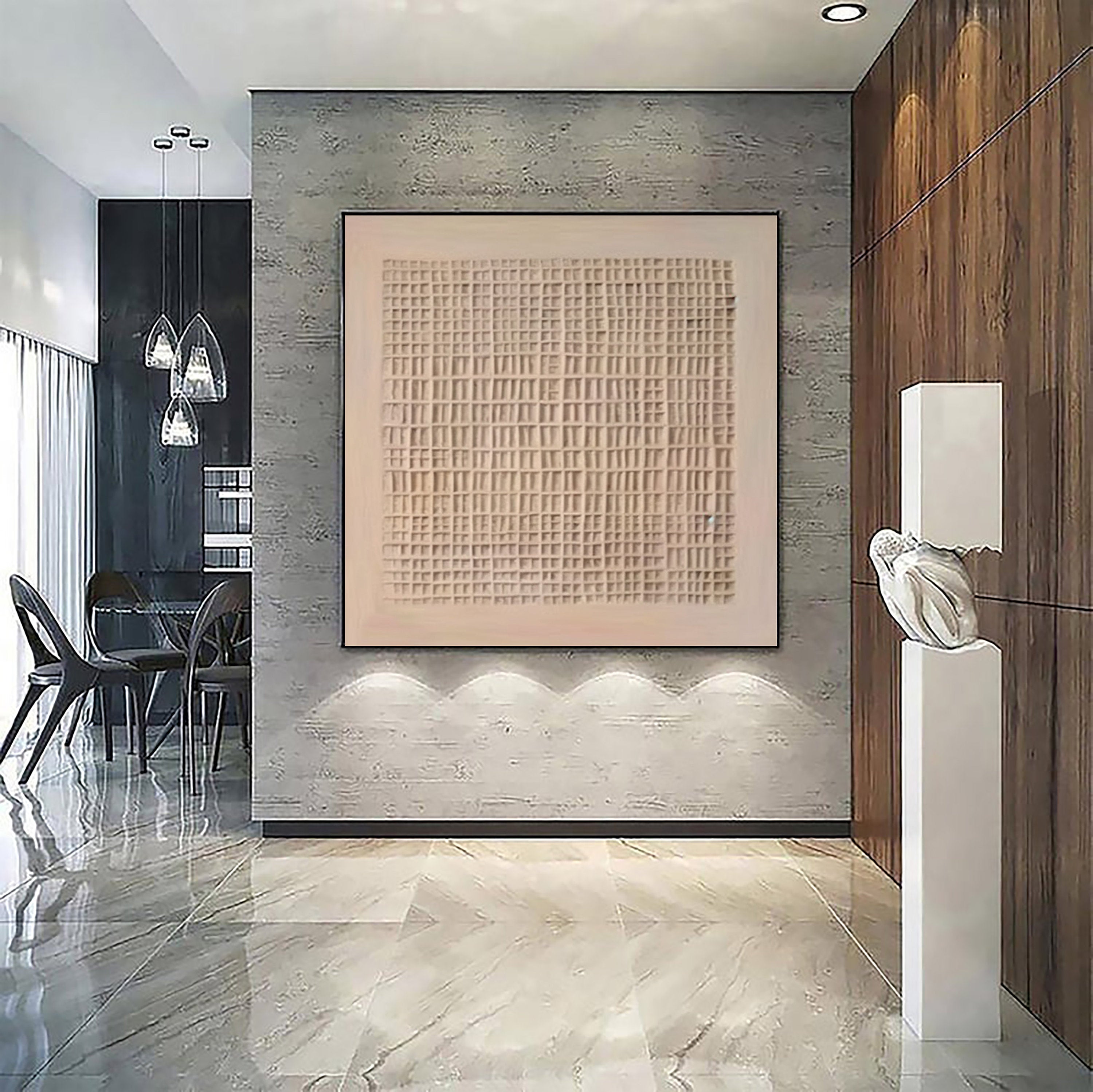 Beige & Brown Abstract #BB026