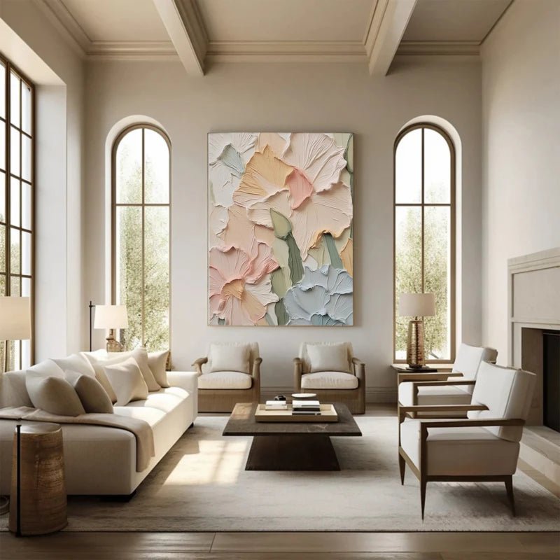 Plaster Painting "Élise Ivoire”