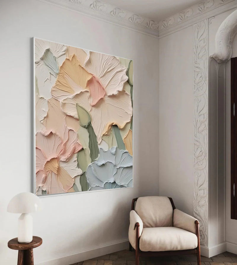 Plaster Painting "Élise Ivoire”