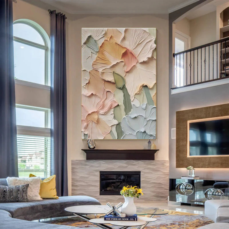 Plaster Painting "Élise Ivoire”