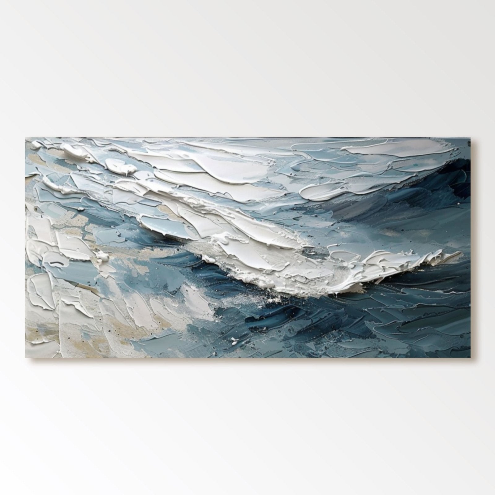 Plaster Painting "Ocean's Whisper"