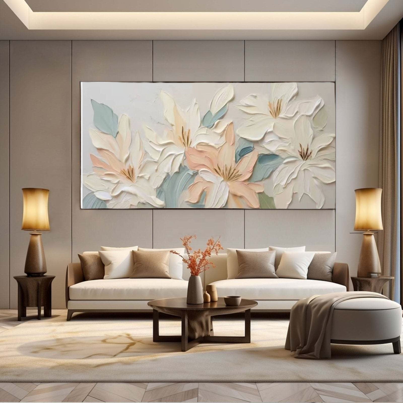 Plaster Painting  "Spring's Gentle Awakening"