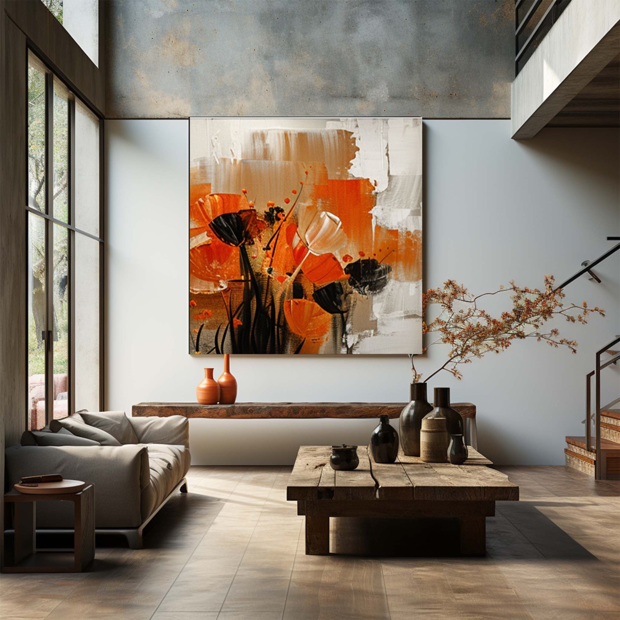 Plaster Wall Art "Chaleur Florale"