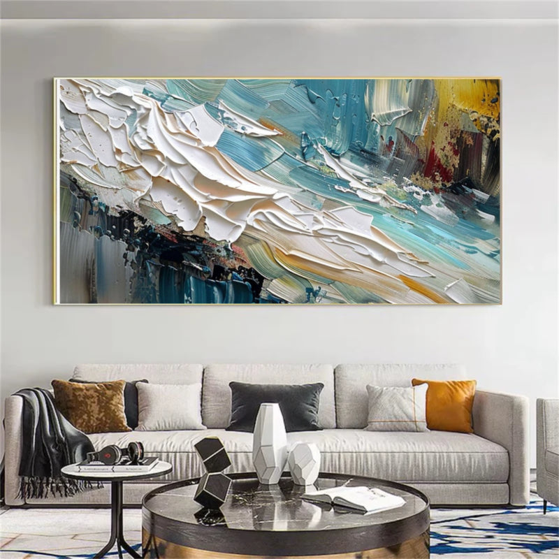 Plaster Wall Art "Waves of Passion"