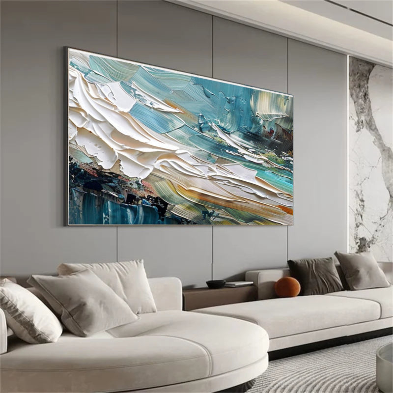 Plaster Wall Art "Waves of Passion"